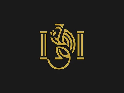 NagaLand Logo abstract animal branding character design dragon dragonlogo illustration logo luxury monogram monoline simple