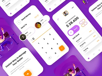 Free E-Wallet Concept UI Kit app developer app development app development company design e wallet concept design layout user interfaces web development company website design website developer