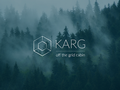 KARG off the grid cabin hous logo hexagon hexagon logo logo logo design logotype