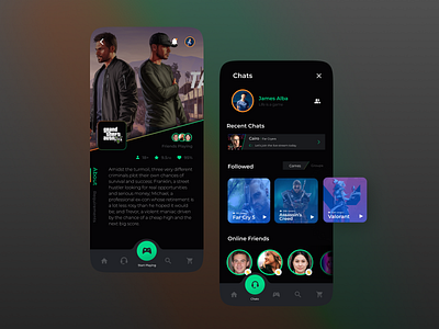 Game Management UI Dark Mode app design dark app dark mode dark ui discord gaming gaming app gaming website minimal ui ui ux ui design uidesign uiux ux web