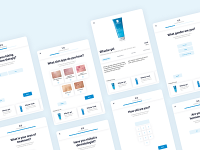 Pharmacy app for tablet button design card card design choice dermatology pharmacy questionnaire skincare survey tablet tablet app tablet design ui ux uxui design