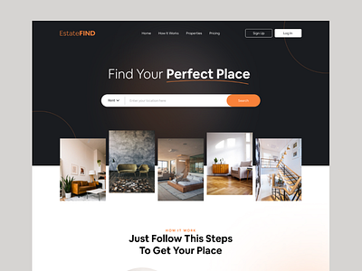 Real Estate Website building place property realestate rent sold typography ui ui ux ui design ux uxdesign web design webdesign website website design