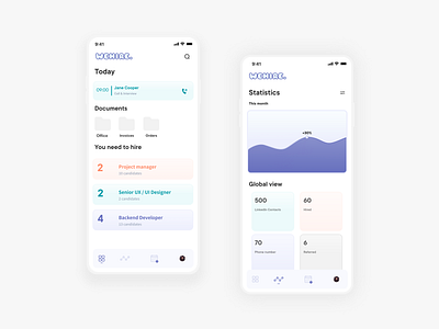 HRM App Concept app app concept app design apple application concept figma gradient hr hr software hrm human resources ios light minimal mobile mobile ui pastel pastel colors uidesign