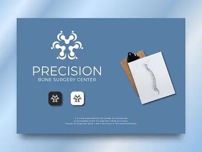 PRECISION bone brand branding design doctor doctor logo doctors farmacy health lab logo logo design logos memorable simple surgery