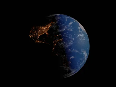 Earth Render 3d modeling blender earth day