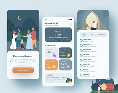 Ramadan Kareem 🌙✨ adobe adobe illustrator arab arabic font colors figma illustraion muslim quran ramadan sketch ui ui design ux uxdesign