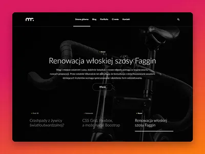 Blog - Main page header blog header webdesign
