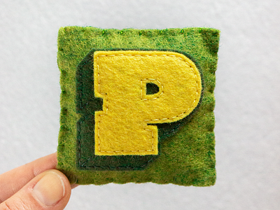 P / PowerLift Tight 36daysoftype felt handmade powerlift sewing type typography