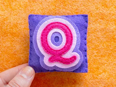 Q / Quicksand Bold 36daysoftype felt handmade quicksand sewing type typography