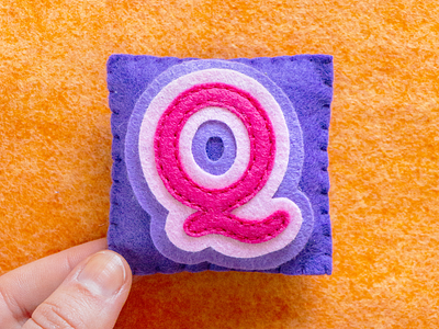 Q / Quicksand Bold 36daysoftype felt handmade quicksand sewing type typography