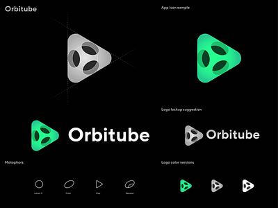 Orbitube Logo Design brand identity branding gaming logo gradient logo logo design logo designer logo inspiration logo insporation logo presentation modern logo music o play logo orbit planet play logo space speaker video app video logo