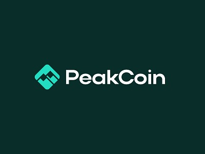 PeakCoin Logo Design bank bitcoin brand branding coin crypto currency design exchange finance fintech icon logo logodesign minimal mountain peak token top wallet