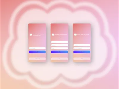 Care Cloud Messenger Onboarding cloud messenger mellow mobile app mobile design mobile messenger onboarding onboarding flow onboarding screens onboarding ui piiink product design uiux