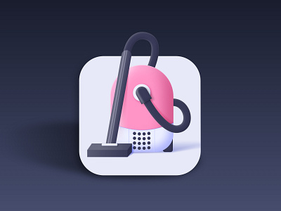 Smart Cleaner app | App Store icons 3d app applace apps appstore branding cleaner design graphic design icon icons illustration iphone junk logo ui vacuum