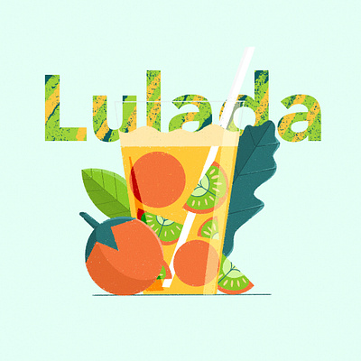 Lulada colombia design fruit illustration juice nature plants procreate smothies textures