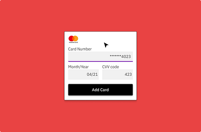 Credit Card Payment design minimal ui ux