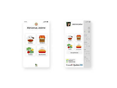 MTL on Mange/Eat MTL (PWA): Menu pages app design minimal ui ux