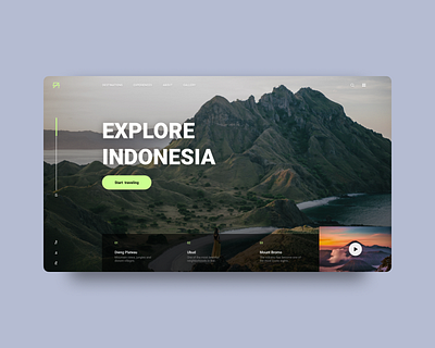 Explore Indonesia Landing Page Design design designer explorepage holiday indonesia landing page uidesign uxdesign webdesign website