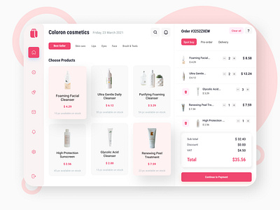 Cosmetic POS Design app app ui app ux design minimal modern point of sale pos system saas saas app saas design simplicity trend trendy ui ux ux design web web app web application