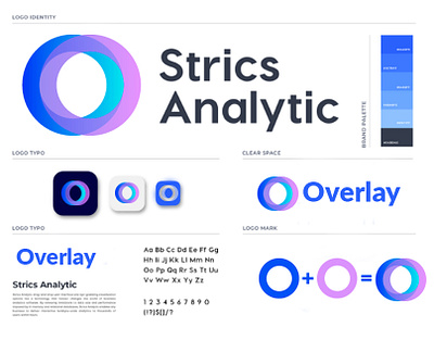 Overlay Modern Logo design gradient logo gradient logo design graphic design graphicdesign logo logo design logo presentation logos modern logo modern logo design