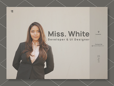The You Portfolio design homepage landing page portfolio ui ux web webdesign website design