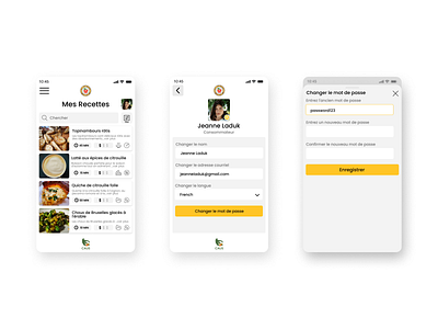 MTL on Mange/Eat MTL (PWA): my recipes pages design minimal mobile mobile app mobile app design mobile design mobile ui mobile ux ui ux