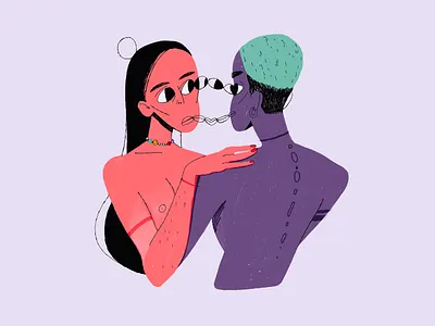 💖 At First Sight art art print character character design design digital illustration print