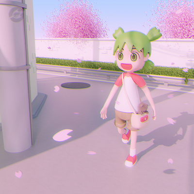 Yotsuba Fanart 3d 3d anime 3d art 3d artist 3d fanart 3dart 3dmodel anime animeart b3d blender blender3d cycles fantart manga npr render yotsuba yotsubato