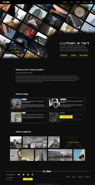 TownyArt - L'urbain et l'art blog ui ux web