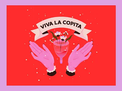 Viva la Copita animation design illustration vector woman