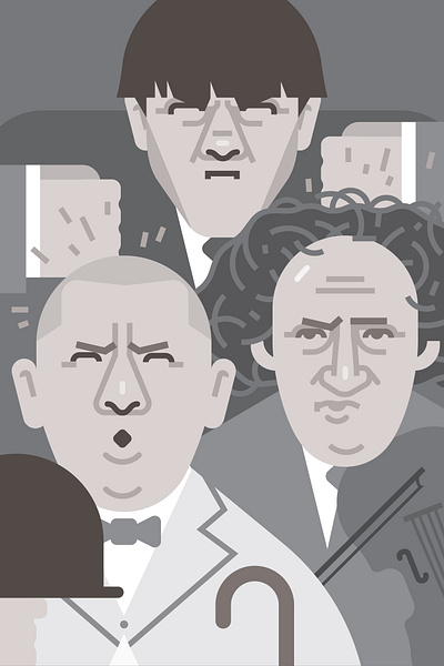 Three Stooges america american history classic comedy famous film film history golden age hollywood jewish history movie new york retro star theater tv vaudeville