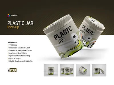 Plastic Jar Mockup advertising beauty bottle caps clean cosmetic cream gel health jar jars label liquid lotion mask medicine mock up mock up mockup