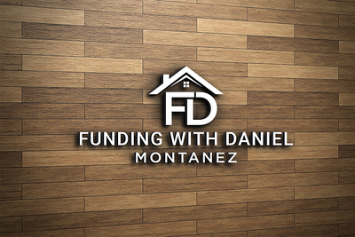 Funding with Daniel Montanez Logo branding business logo design fd real estate logo logo