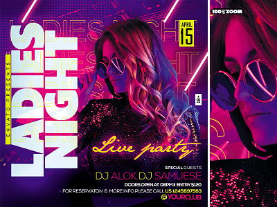 night club flyer anniversary artist bar beach branding club country music dj easter party