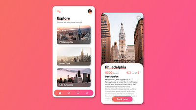 travel app concept app app design challengue concept concepts dailyui design ui