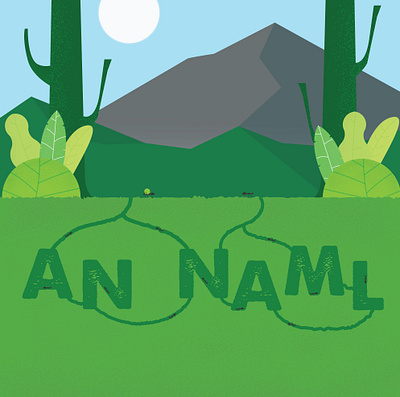 an naml ant flat flatdesign illustrator landscape illustration mountain