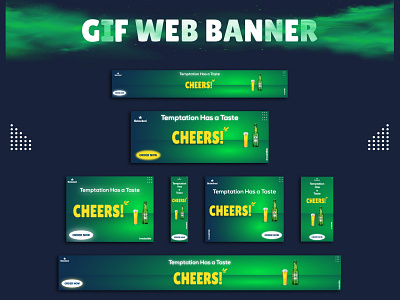 Gif Web Banner Design banner ad business banner corporate banner facebook cover gif gif banner gif image gif poster google ads google ads banner heineken instagram banner instagram post instagram stories modern banner poster social media banner web banner web banners web template