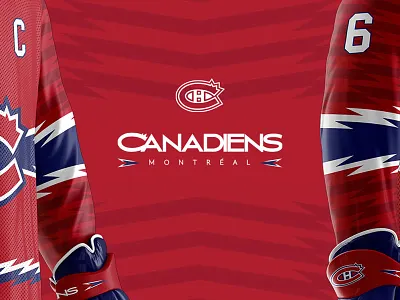 Canadiens Rebranding / Enhanced identity canadiens hockey hockey jersey hockey logo jersey design rebranding sash sport visual identity