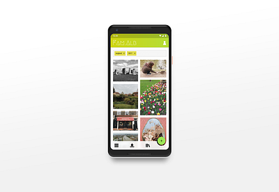 Chips & Images - Google Pixel UI app design design student photo album student ui ui ux ui design ui designer uiux ux design ux designer