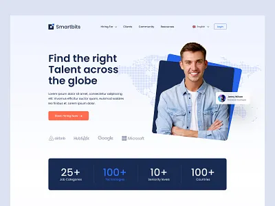 Smartbits Home Page Design clean design home page design homepage ui minimal modern ui ux