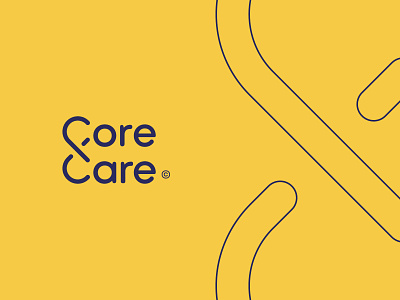 CoreCare Logo Design care logo cc logo clean creative design health logo logo logo design minimal modern rehab logo simple word mark logo