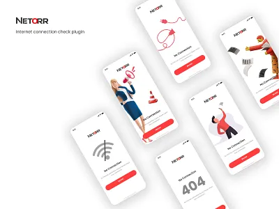 Ionic6 - Internet connection check plugin 404 404 error app illustration mobile mobile apps ui user interface