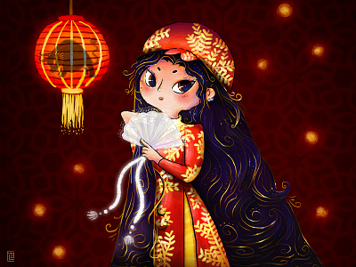 2021 Lunar New Year DTIYS 2021 logo chinese new year digital painting draw this in your style dtiys happy moo year illustration lunar new year lunarnewyear picture book vietnamese new year year of the cow year of the ox