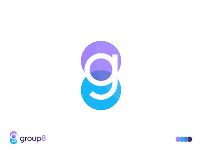 Group 8 colorful creative flat g g8 group 8 icon letter mark logo logo mark logo type modern modern design monogram