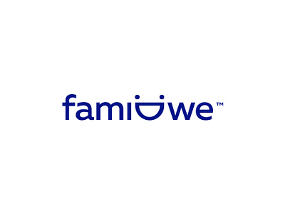 FamiWe logotype brand identity branding chair child childrens family identity logo logotype smile wood