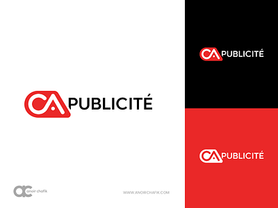 CA publicité anoirchafik brand brand design brand identity branding branding design casablanca creative logo design idea logo logo design logodesign logoidea logoidentity logos logotype marrakech monogram morocco