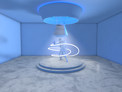 Blue Room 3d 3d art abstract architecture beautiful cinema4d design illustration minimal ui