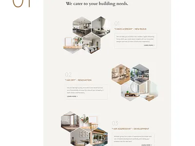 Services section on a New Home Builder Homepage builder construction figmadesign home deco homepage homepage design landing page new home renovation service service page services uidesign userexperience ux website