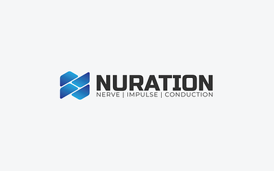 NURATION ligo branding design flat graphic design illustration illustrator logo minimal typography vector