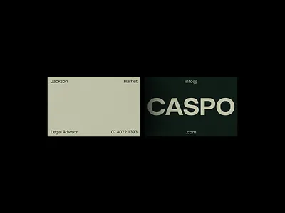 Minimalist business card design for Caspo law firm. brand identity branding business card corporate identity graphic design visual identity
